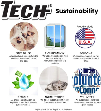 TECH Stain Remover, 24 oz Spray Bottle, For Carpet, Clothes, Upholstery, and Other Fabrics