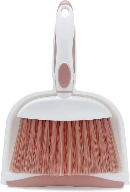 Dust pan, Mini Dustpan and Brush Set, Small Broom and Dustpan Set, Small Hand Broom and dust pan Set, Whisk Broom, Dust pan and Brush for Desk, Table, Home, Kitchen (Light Green 2pcs)