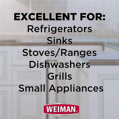 Weiman Stainless Steel Cleaner and Polish Trigger Spray, 12 Fl Oz (Pack of 6)