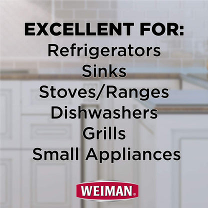 Weiman Stainless Steel Cleaner & Polish Aerosol, 17 fl oz