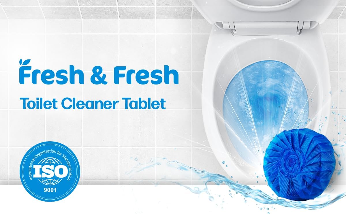 Disposable Toilet Bowl Cleaners(20 Tablets) Odor Eliminator, Fresh Scent, Multipurpose Residential and commercial Toilet Cleaners 2-3 week Lasting Toilet Bowl Cleaner