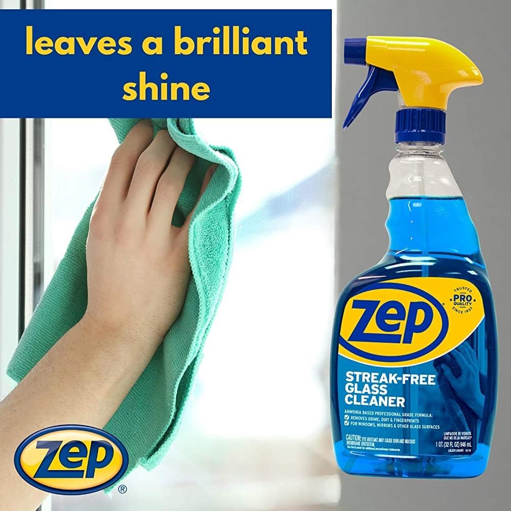 Zep, ZU1120128, Streak-Free Glass Cleaner, 128 ounce