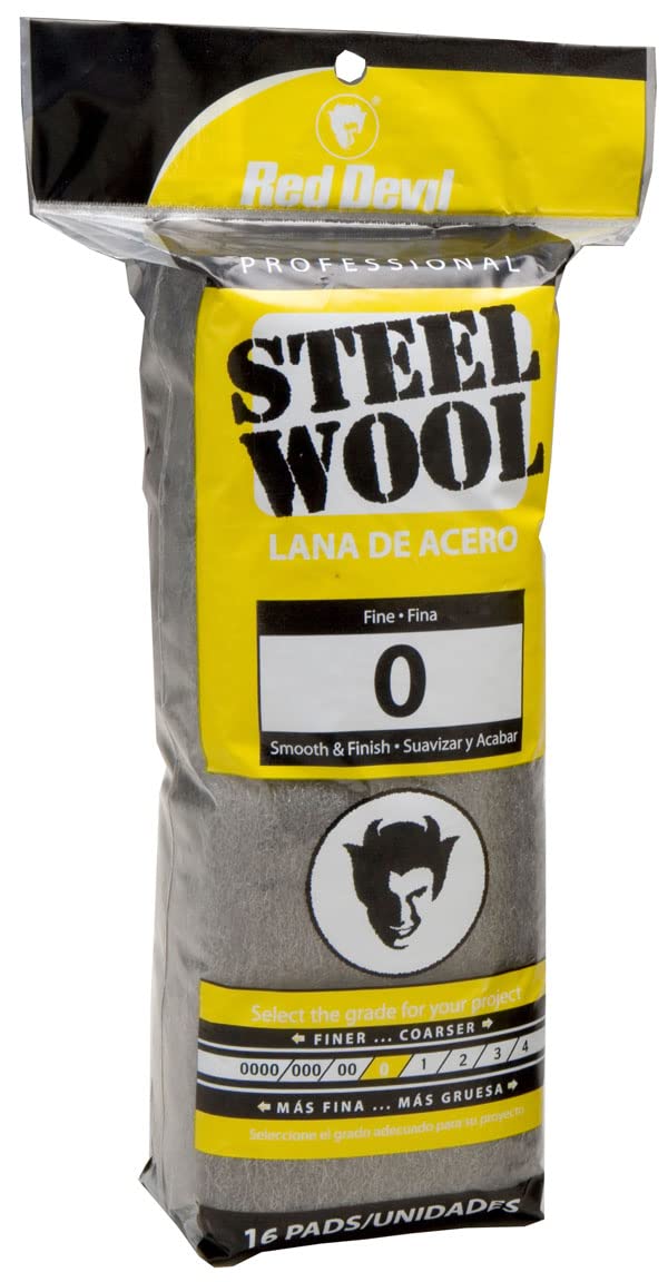 Red Devil 0310 Steel Wool, 0000 (Pack of 16)