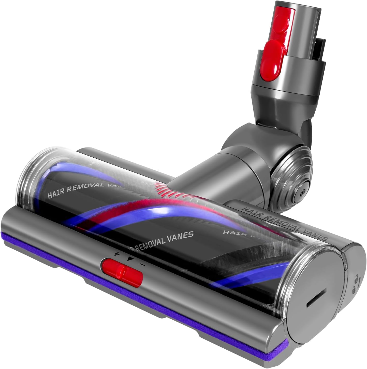 Vacuum Head Replacement Compatible with Dyson V8 V10 V11 V15 Vacuum Cleaner Upgrade Anti-Tangle Replacement Cleaner Head with Adjustable Suction Green Light Suitable for Hardwood Floor