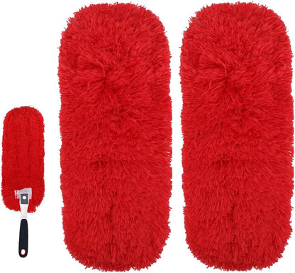Reusable Microfiber Duster Refills Compatible with OXO & MR.SIGA Duster - Washable Duster for Household Cleaning Dusting Furniture Blind Ceiling Fan - 3Pack Grey(Handle NOT Included