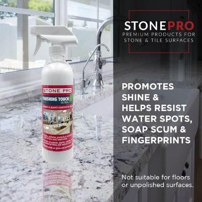Stone Pro, Stone Spray Polish & Cleaner, Finishing Touch For Countertops Only