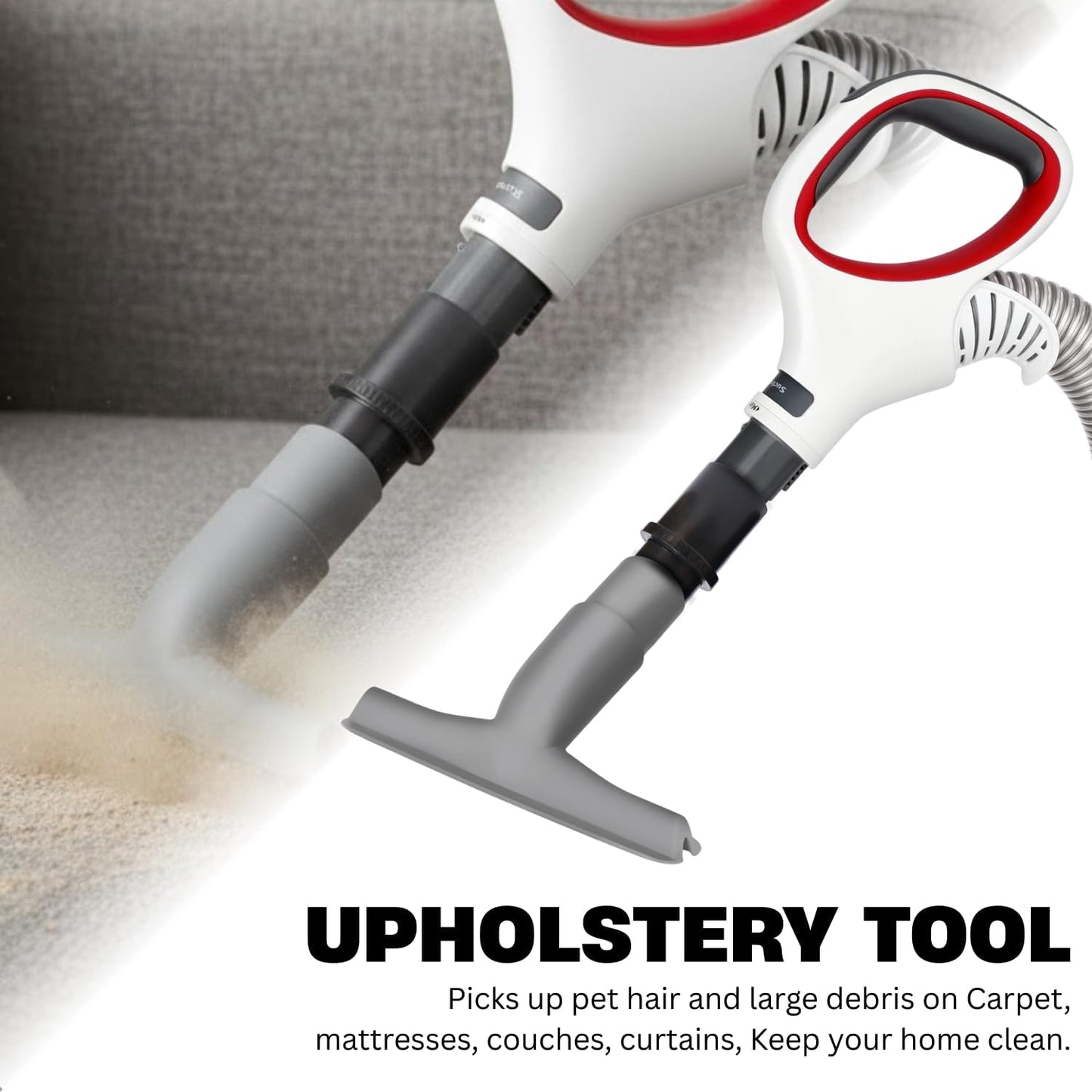 For Shark Navigator, Rotator & Rocket Vacuums: Flexible Crevice Tool for Hard to Reach Places, Dryer Vent Vacuum Attachment (Replacement Attachment Kit)