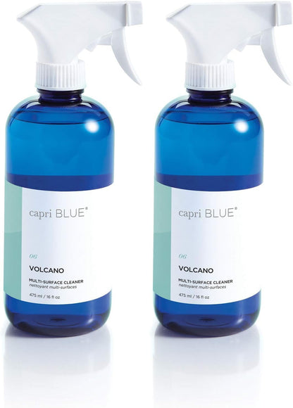 Capri Blue Volcano Multi Surface Cleaner Spray - Multi Purpose Cleaner - Cleaning Spray Safe for Countertops, Granite, & More - Vegan & Cruelty Free Cleaning Supplies (16 fl oz)