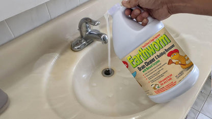 Earthworm Drain Cleaner - Clog Remover - Drain Opener/Deodorizer - Natural Enzymes, Safer for Families, Environmentally Responsible - 32 fl oz