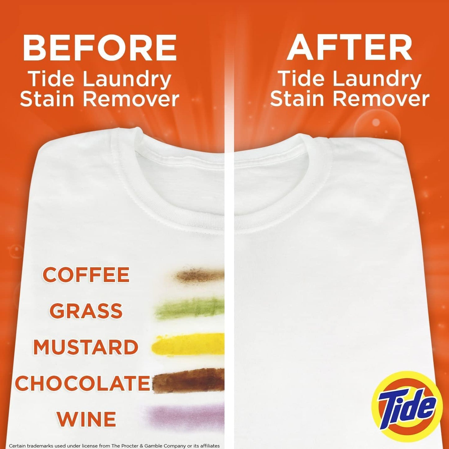 Tide Laundry Stain Remover with Oxi, Rescue Clothes, Upholstery, Carpet and more from Tough Stains, Stain Treater, 22 Fl Oz (Pack of 4)