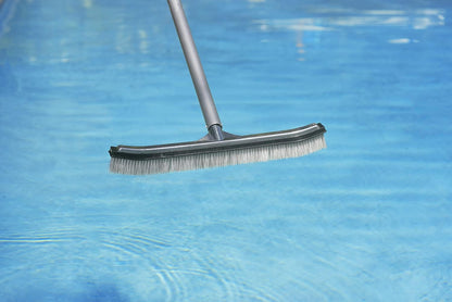 Poolmaster 5-Inch Stainless Steel Pool Algae Detail Brush, Heavy-Duty Aluminum Back, for Gunite Concrete Pools and Spas, Small Narrow Head for Corners, Steps and Tight Areas