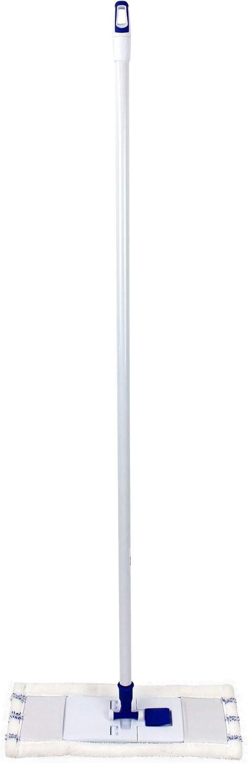 Mr. Clean Microfiber Wet/Dry Mop Machine-Washable Refill Head, White/Blue