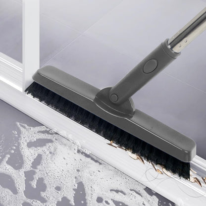 CELOX Grout Brush with Long Handle, Tile Grout Cleaner Brush for Tile Floors, for Shower Tile, for Cleaning Grout, Gray