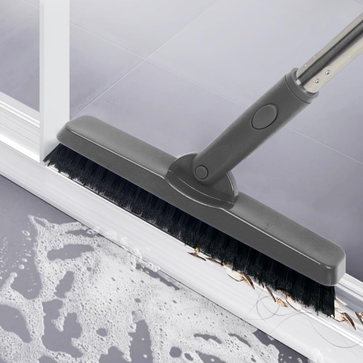 CELOX Grout Cleaner for Tile Floors, Shower Tile Floor Scrubber for Cleaning Baseboard Bathroom, Black