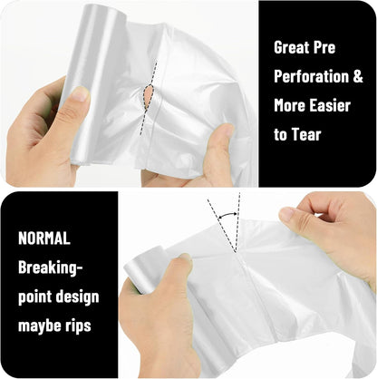 220Counts Small Trash Bags 4 Gallon, Flexible & Durable Small Garbage Bags, Unscented & Easy Tearing 4 Gallon Trash Bag for Kitchen, Bathroom, Bedroom, Office, Transparent,0.3Mil