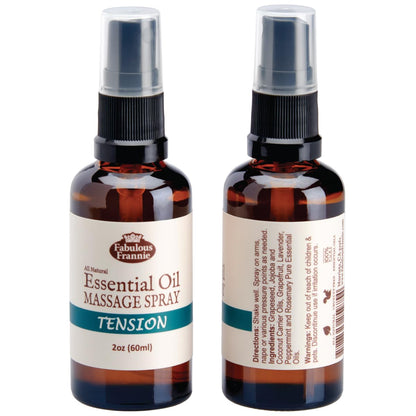 Fabulous Frannie Bug Away Healthy Massage Spritz Made with Carrier Oils and Citronella, Lavender, Eucalyptus and Lemongrass Essential Oils 2oz