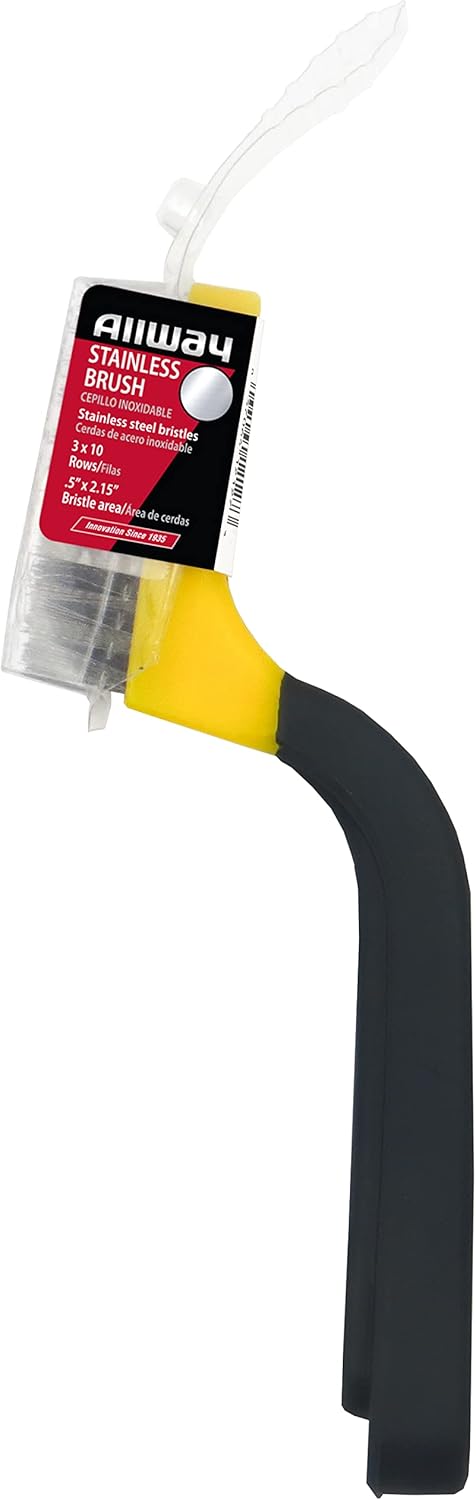 ALLWAY GB Soft-Grip Narrow Nylon Stripper & Grout Brush