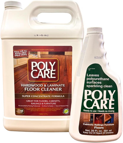 Hardwood Floor Cleaner Super Concentrate - 128 Fl Oz - Fresh- Dilute Concentrate with Water for Spray Mops and Spray Bottles - Residue-Free Floor Cleaning Solution