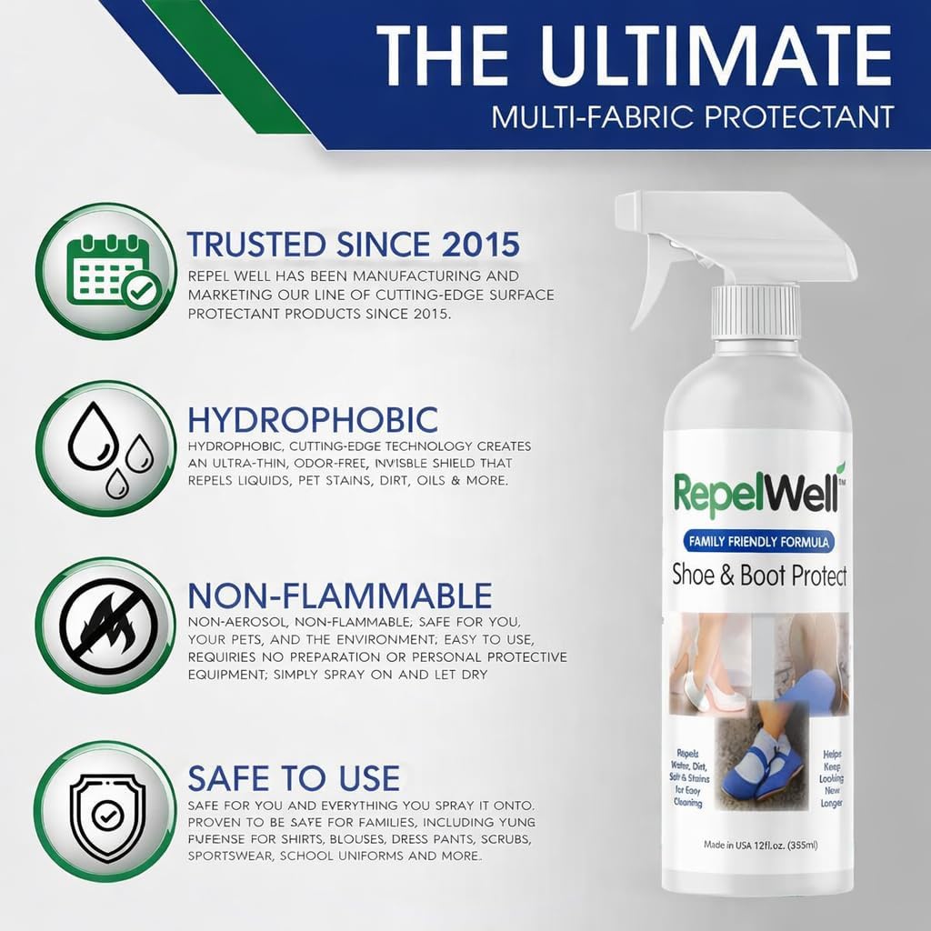 Eco-Friendly Upholstery Protect Stain & Water Repellent Spray 24oz – Non-Toxic, Pet-Safe Formula for Fabric, Leather, & Suede – Long-Lasting Stain Guard Keeps Furniture Clean & New