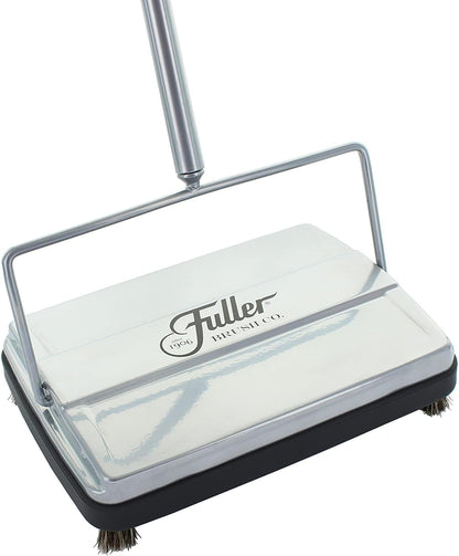 Fuller Brush 17033 Electrostatic Carpet & Floor Sweeper - 9" Cleaning Path - Lightweight - Ideal for Crumby Messes - Works On Carpets & Hard Floor Surfaces - Blue