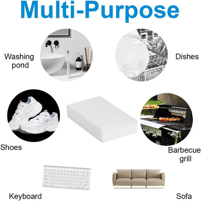 Magic Sponge Eraser Multi-Functional Melamine Sponge Foam Pads Extra Thick Kitchen Dish Sponges Household Cleaning for Kitchen Bathtub Shoes 20 Pack