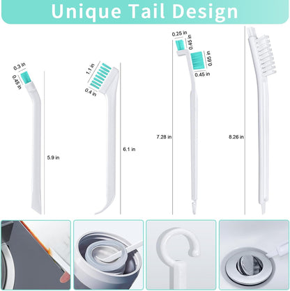 Lumkew Small Cleaning Brush Tight Spaces, 8pcs Crevice Cleaning Brushes Tool for Household Use, Tiny Cleaning Brush Mini Parts Humidifier Toaster