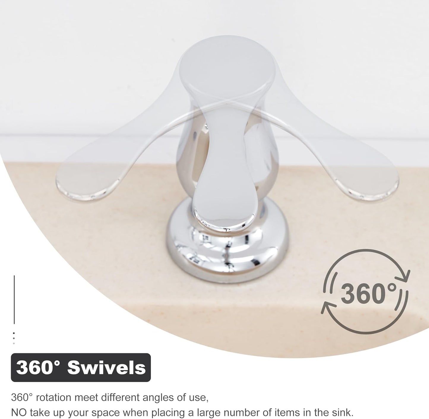 GAGALIFE Kitchen Sink Soap Dispenser Brushed Nickel, Under Sink Soap Dispenser with 40" Silicone Extension Tube Kit,Say Goodbye to Frequent Refills
