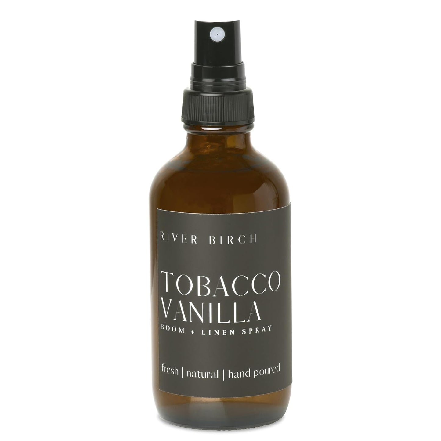 River Birch Luxury Linen and Room Spray - Home Signature Scent Balsam and Cedar Room Fragrance Spray - Fragrant Fresh Linen Air Freshener For Bedding - Handmade in Texas - 4 oz Glass Amber Bottle