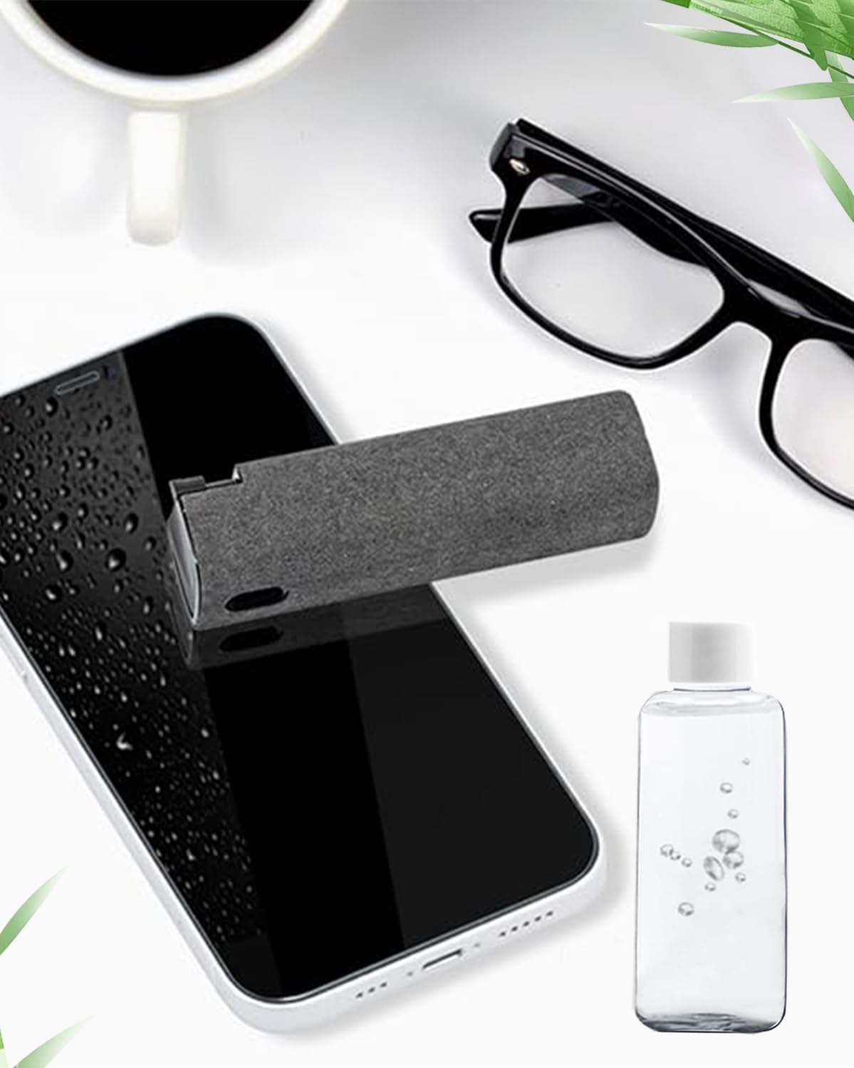 Screen Cleaner Spray and Wipe Touch Screen Cleaner for iPhone iPad Computer Laptop Tablet MacBook Cell Phone Eyeglasses（Pink）