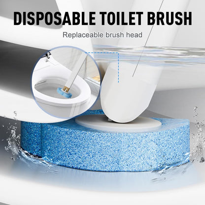 36 PCS Disposable Toilet Brush Heads, Toilet Bowl Wand Refills for Toilet and Bathroom Cleaning, Disposable Toilet Cleaner Refill Pads for Washroom Mats Brush Cleaning System (36PCS)