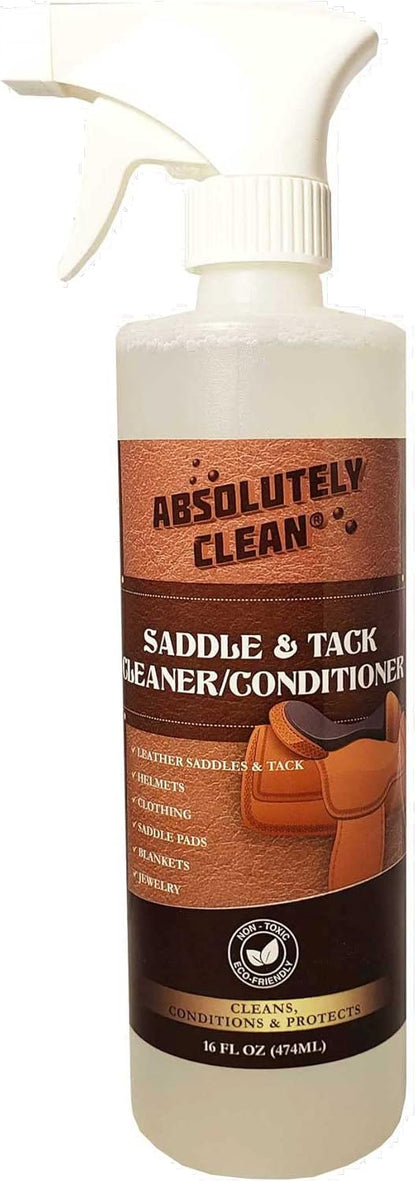 Absolutely Clean Amazing Saddle Soap Spray for Leather Cleaning & Tack Cleaner and Conditioner