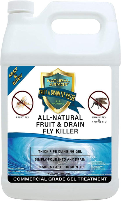 Fruit Fly & Drain Fly Killer - Commercial Gel Treatment – Eliminates Fly & Gnat Infestations - 1 Gallon