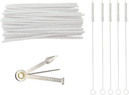 WAF Straw Brush, Washing Brushes Tool Nylon Skinny Pipe Tube Cleaner 173mm x5mm Set of 10