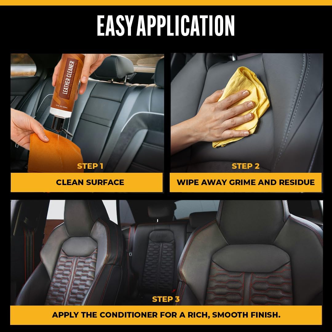 Legendary Leather Cleaner - Colorless Interior Car Cleaner & Interior Detailer - Lifts Dirt, Grime & Spots with a Natural Finish - Car Cleaning Supplies for Your Truck, SUV & Van