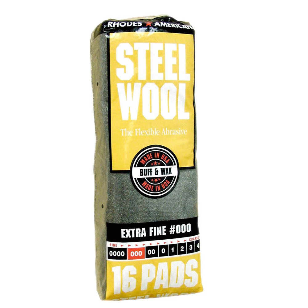 Homax - 33873210009 Steel Wool, Extra Fine Grade #000, 12 Pads