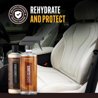 Legendary Leather Cleaner - Colorless Interior Car Cleaner & Interior Detailer - Lifts Dirt, Grime & Spots with a Natural Finish - Car Cleaning Supplies for Your Truck, SUV & Van