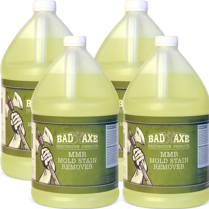 Bad Axe MMR Instant Mold Stain and Mildew Stain Remover - Professional Strength, Contractor Grade Cleaning Solution, Professional Quality Formula, Odor Removal, 1 Gallon (1)