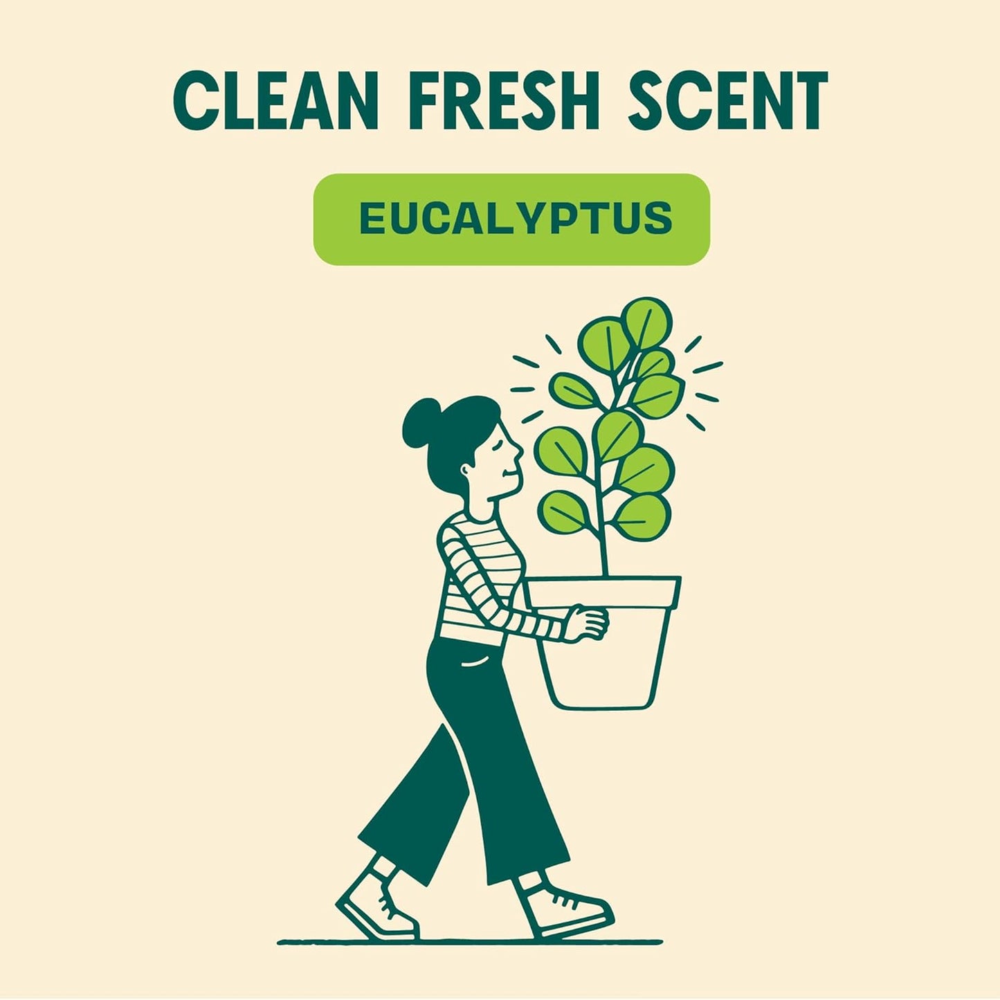 Aunt Fannie's Ultra Concentrated Floor Cleaner Vinegar Wash, Multi-Surface Solution For Mopping, Makes 16 Gallons, Eucalyptus Scent, 32 oz. (Pack of 1)