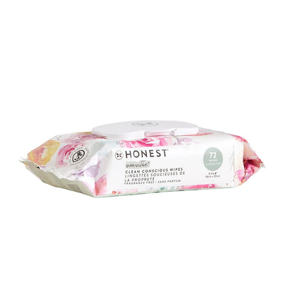 The Honest Company Hypoallergenic Multi-Use Baby Wipes for Sensitive Baby Skin, Rose Blossom, 60 Count