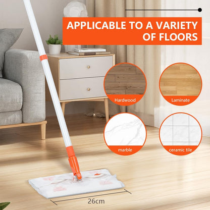Magic Sponge Eraser Mop Pad,Melamine Sponge Mop Pad Refill for Kitchen Bathroom Swimming Pool Boat(Mop Pad Refill,10"x4.7"x0.47")