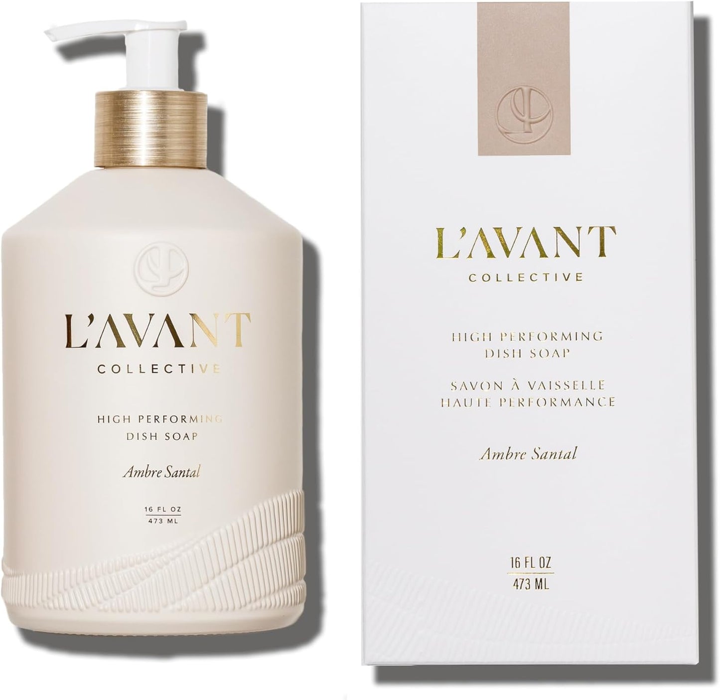 L'AVANT Collective High Performing Dish Soap Refill | Plant-Based Ingredients & High Performing Formula | Notes of Bergamot, Orange Blossom, Amber, Cedar | Blushed Bergamot Scent 32oz