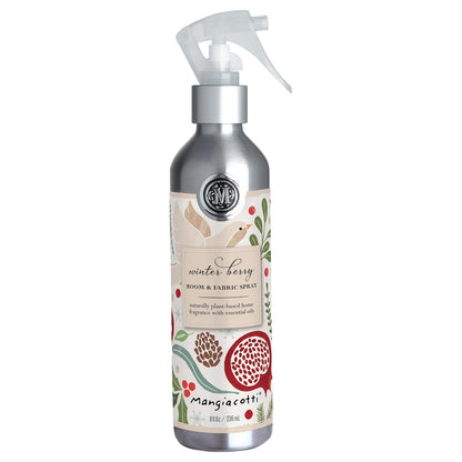 Mangiacotti Room Spritz Fabric Deodorizer Air Freshener Spray | Naturally Plant-Based with Essential Oils Room Fragrance, 8 Ounces, Gingerbread