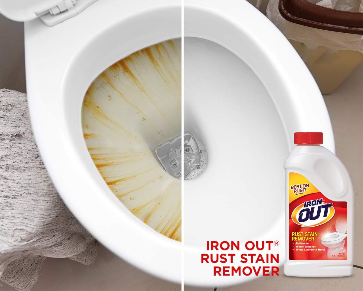 Iron OUT IO30N Rust Stain Remover Powder, 1 lb 12 oz Bottle, 2 Count