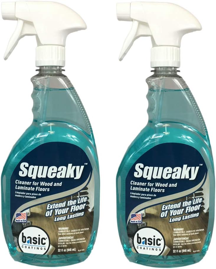 New Basic Coating Squeaky Hardwood Floor Cleaner RTU Spary Bottle 32 fl oz (Pack of 2)