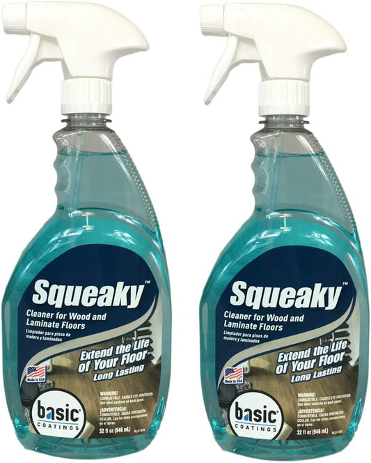 New Basic Coating Squeaky Hardwood Floor Cleaner RTU Spary Bottle 32 fl oz (Pack of 2)