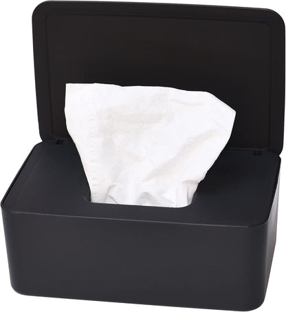 Diaper Wipes Dispenser, Tissue Storage Box Case, Wet Wipe Dispenser Holder with Lid for Home, Office, Cars (Pink)