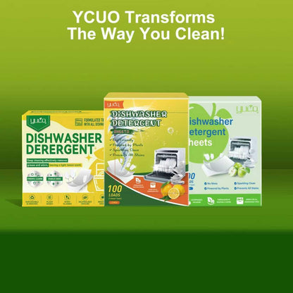Dishwasher Detergent Sheets 100 Loads,Eco Friendly Dishwasher Detergent Plastic-Free Washer Sheets Alternative (Lemon)