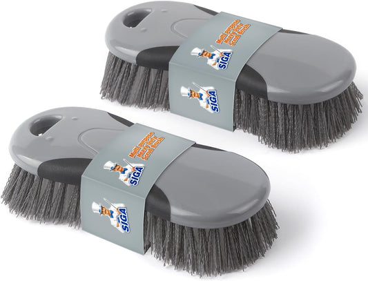MR.SIGA Multi Purpose Heavy Duty Scrub Brush - Pack of 2
