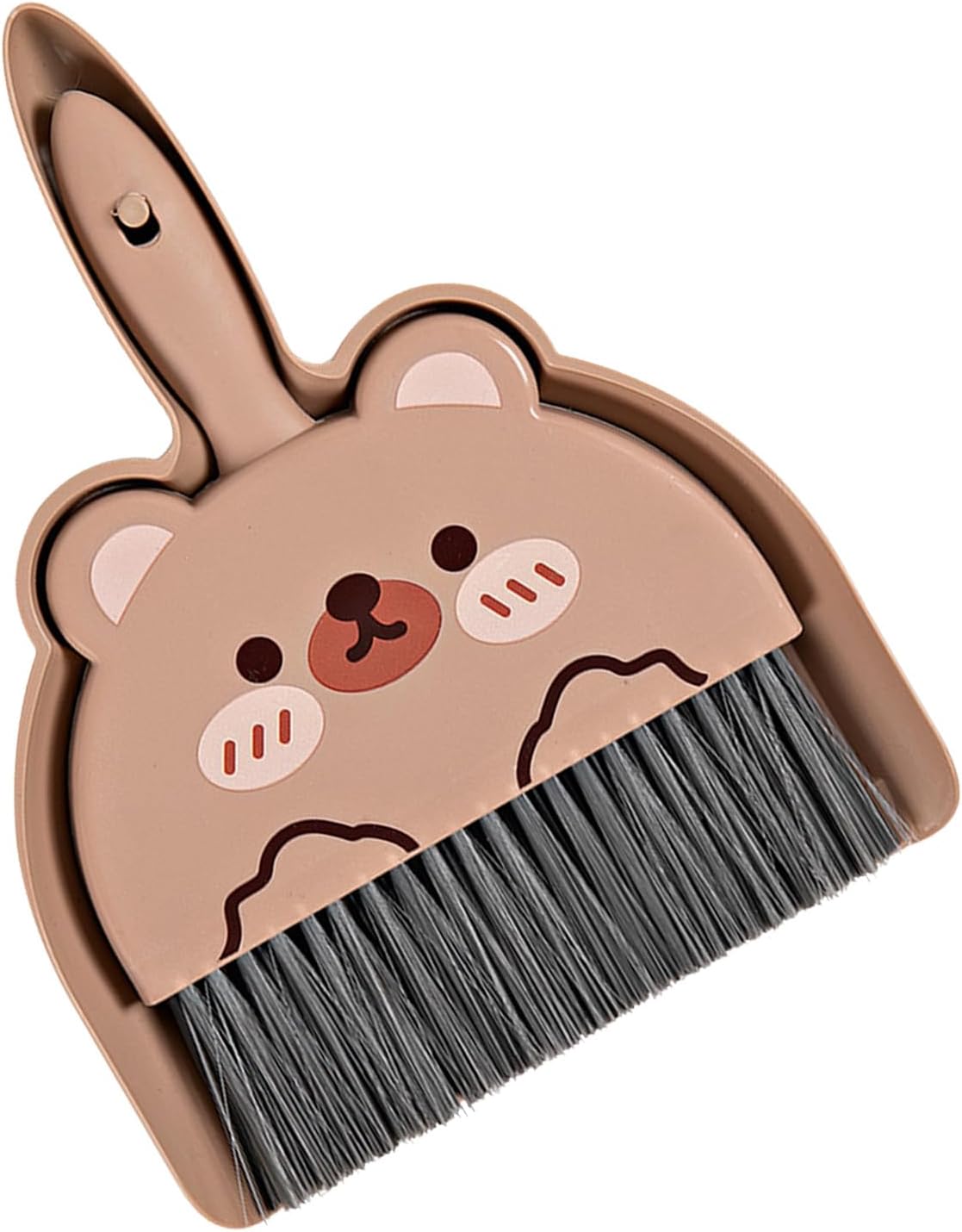 Portable Hand Broom and Dustpan Set, Cute Mini Broom and Dustpan Set with Durable Brush,Lightweight Small Dust Pan and Broom Set for Desktop Cleaning Small Space Cleaning(Rabbit)