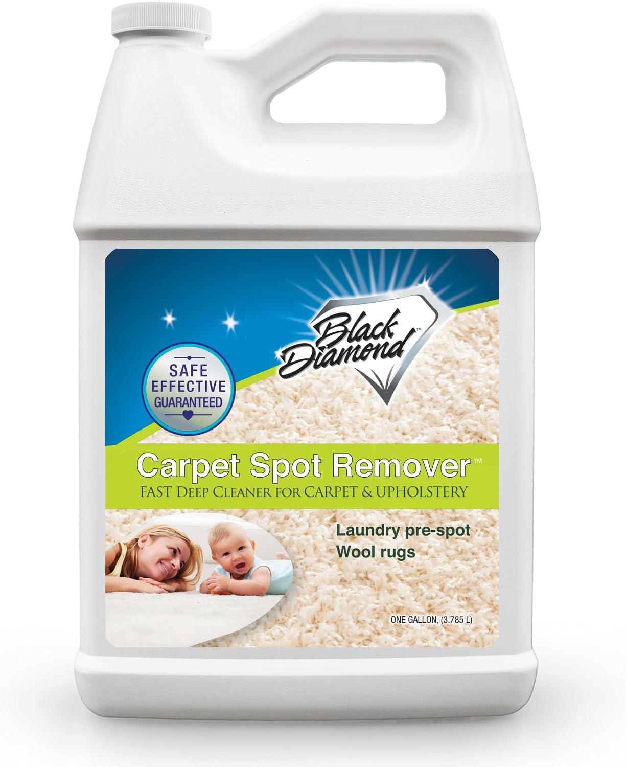 Black Diamond Stoneworks carpet and upholstery cleaner: this fast acting deep cleaning spot and stain remover spray also works great on rugs, couches, and car seats.(1-Quart)